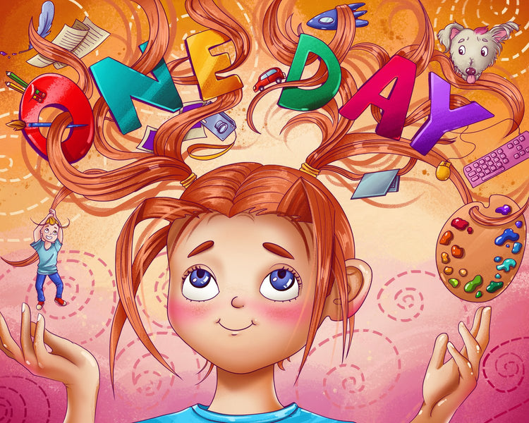"One Day" Hardcover Childrens Book