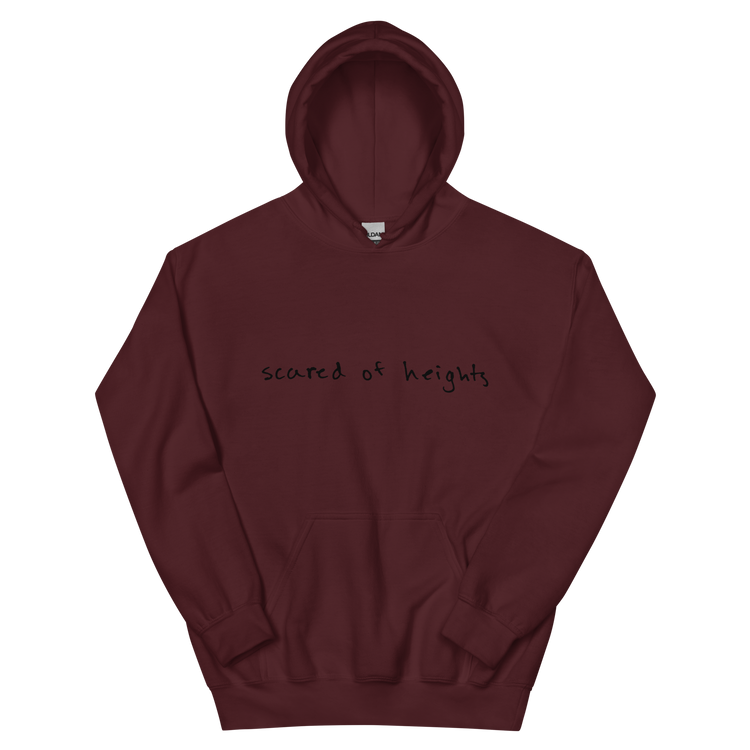 Handwritten "Scared of Heights" Hoodie