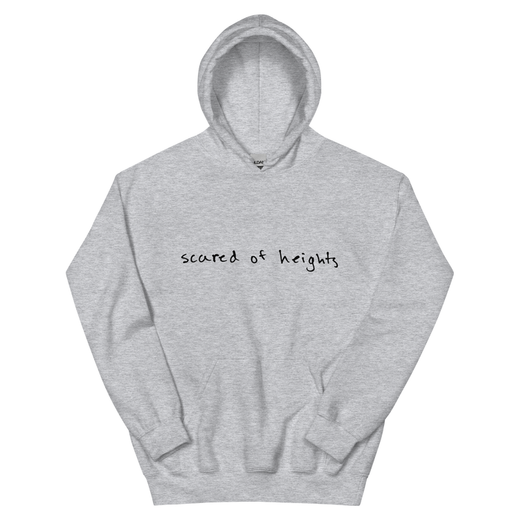 Handwritten "Scared of Heights" Hoodie