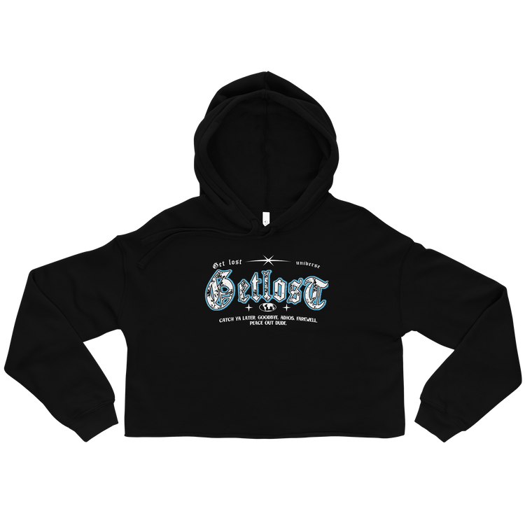 "Get Lost" Crop Hoodie